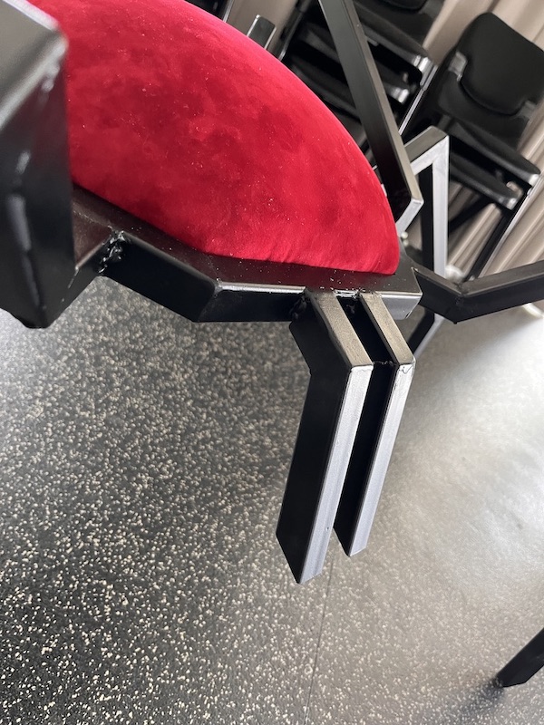 Detail of upholsted cushion