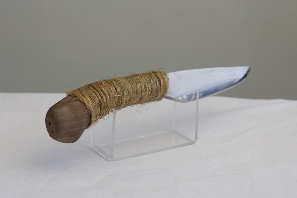 Rear vide of finished knife