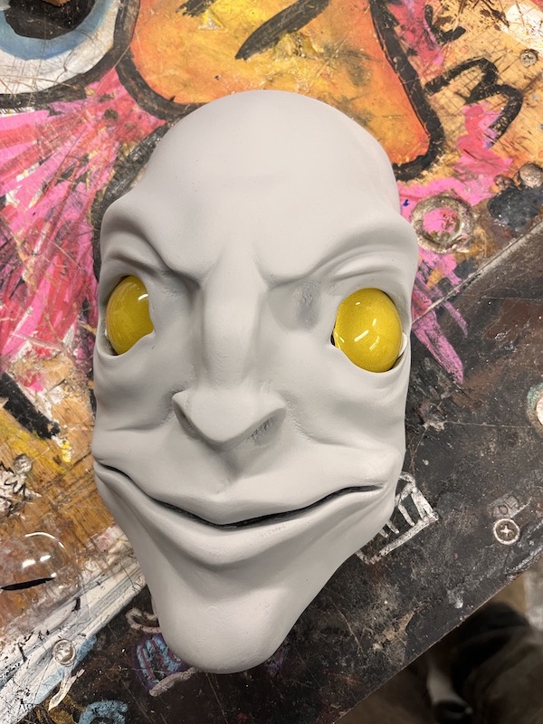 Detail of sculpture face