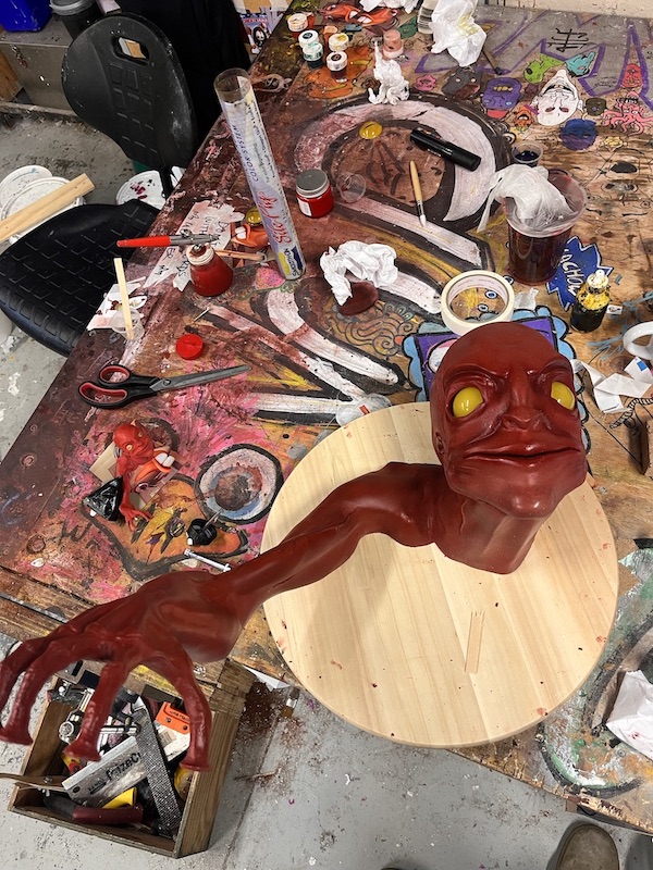 Painted sculpture