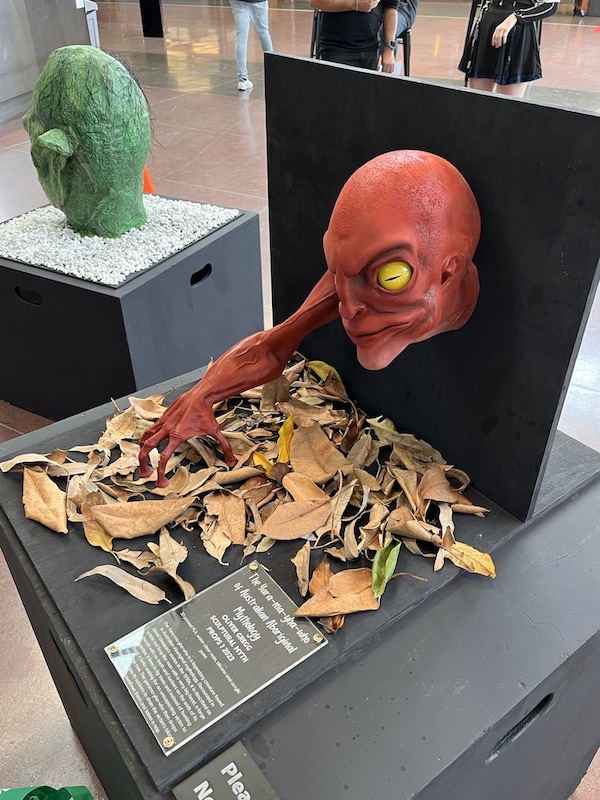 Finished sculpture - right side view