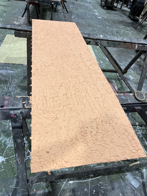 Initial distressed paint
